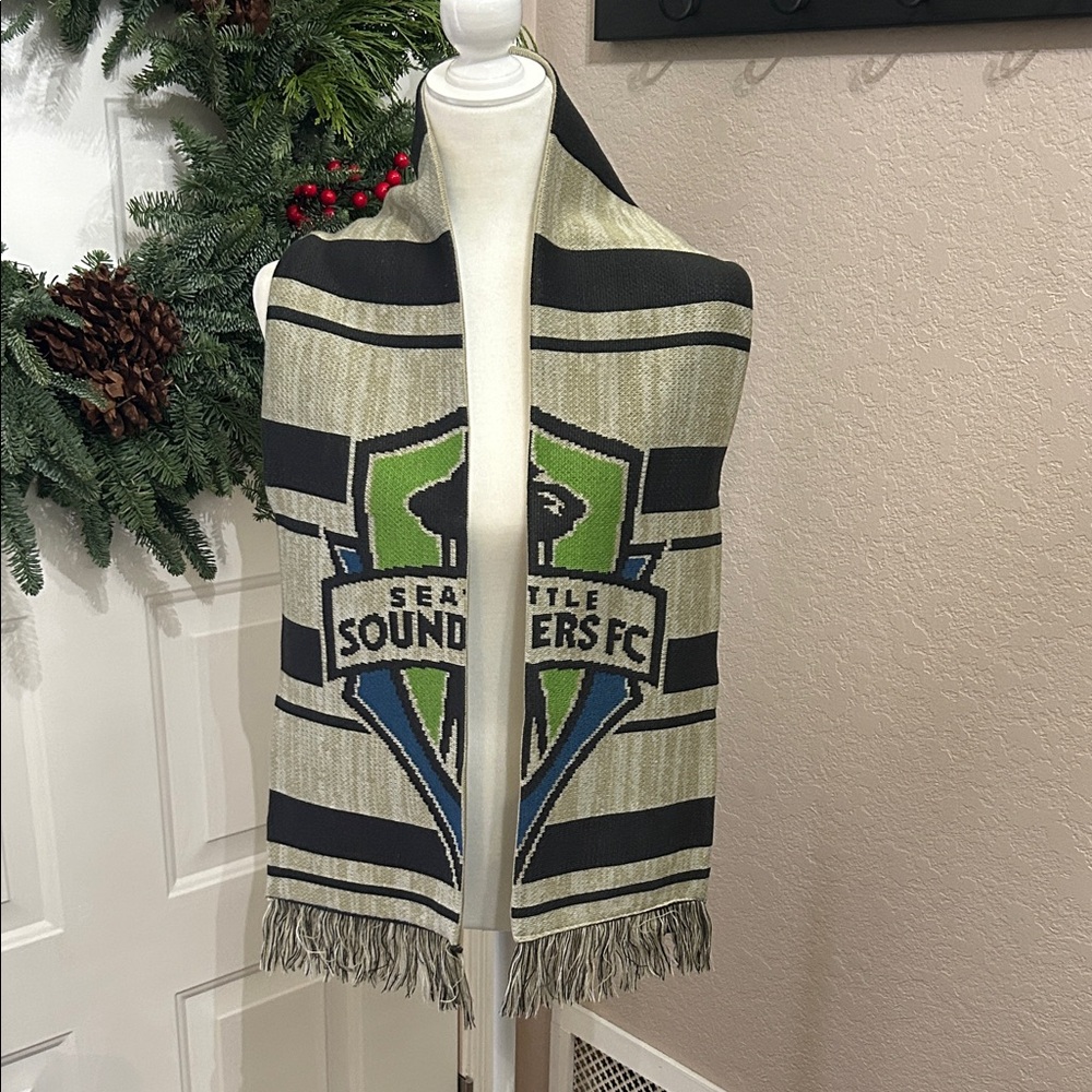 Adidas Seattle Sounders FC Scarf - Green and Black